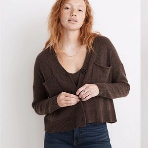 Upton Chocolate Brown Cardigan and Carleton tank set